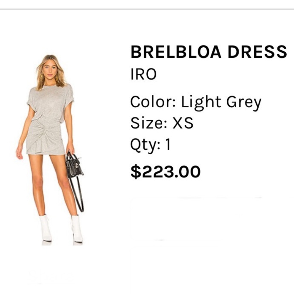 IRO light gray women’s XS tshirt dress